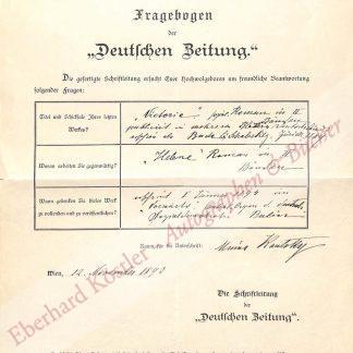 Kautsky, Minna (eigentl. Wilhelmine geb. Jaich), Schriftstellerin, Schauspielerin (1837-1912).