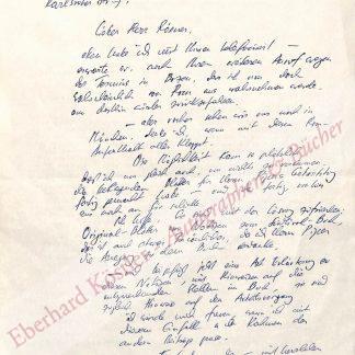 Tumler, Franz, Schriftsteller (1912-1998).