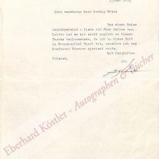 Unruh, Fritz von, Schriftsteller (1885-1970). Unruh, Fritz von, Schriftsteller (1885-1970).