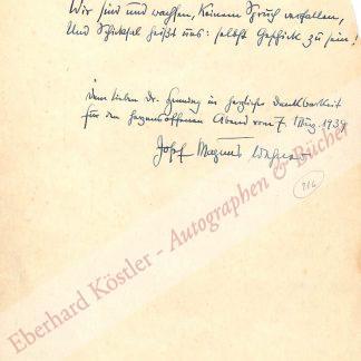 Schaffner, Jakob, Schriftsteller (1875-1944). Schaffner, Jakob, Schriftsteller (1875-1944).