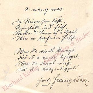 Fraungruber, Hans, Schriftsteller (1863-1933).