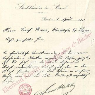 Melitz, Leo, Schriftsteller und Theaterdirektor (1855-1927).