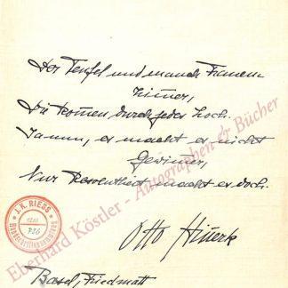 Hinrichsen, Otto (Pseud. Otto Hinnerk), Arzt (1870-1941).