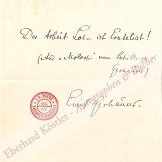 Gerhäuser, Emil, Sänger und Regisseur (1868-1917.