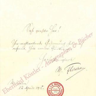 Flashar, Max, Maler (1855-1915).