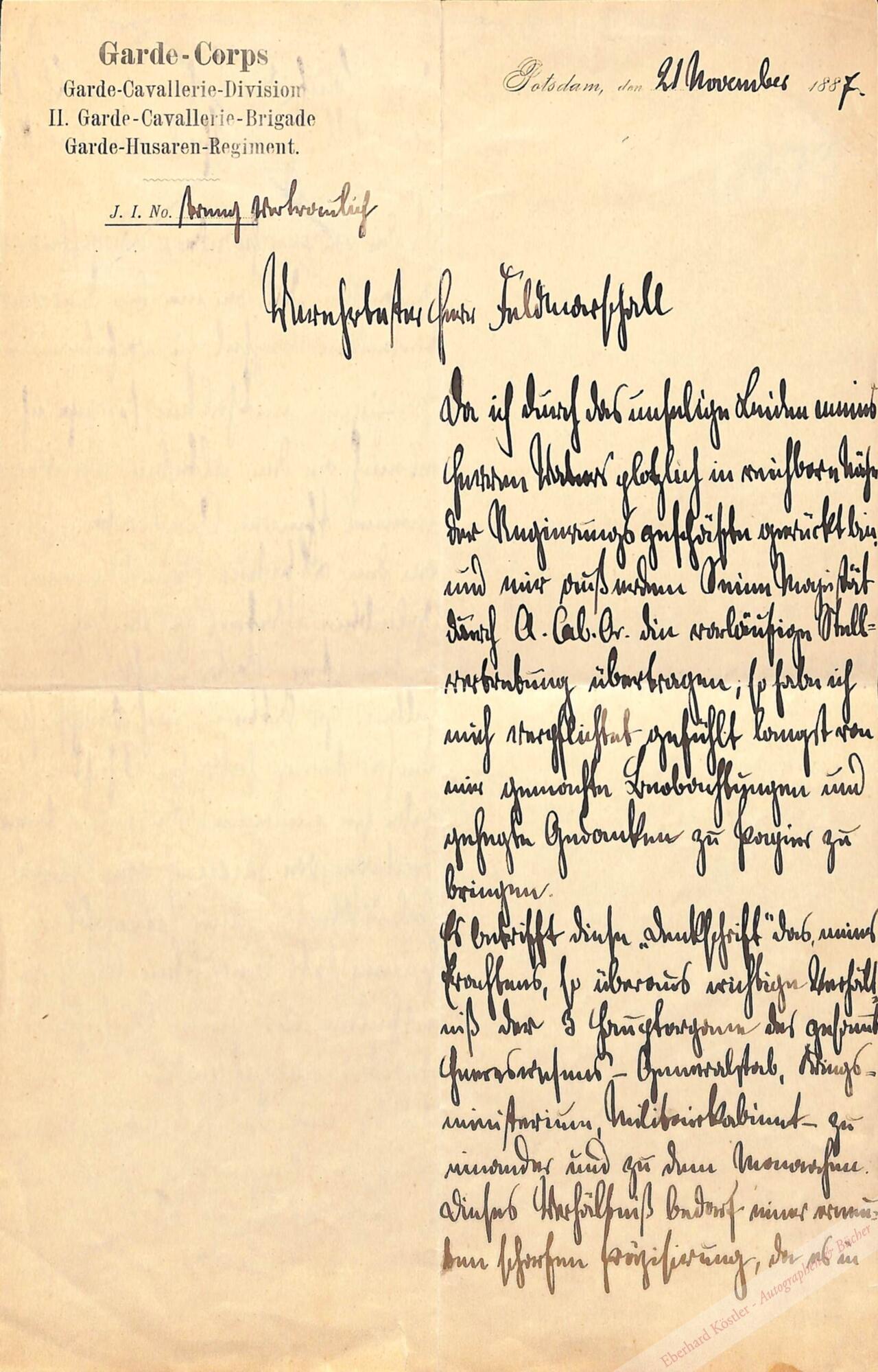 Wilhelm II.,, Deutscher Kaiser, hier noch als Kronprinz (1859-1941). Wilhelm II.,, Deutscher Kaiser, hier noch als Kronprinz (1859-1941).