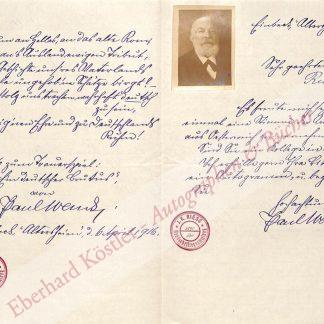 Wendt, Paul Jaromar, Kaufmann und Schriftsteller (1840-1919).