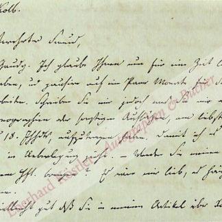 Kühne, Gustav, Schriftsteller (1806-1888).