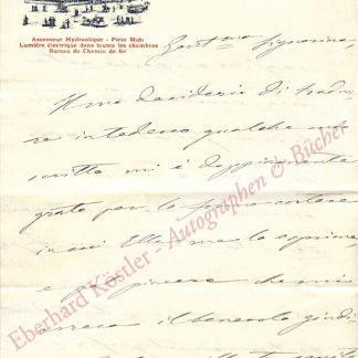 Verga, Giovanni, Schriftsteller (1840-1922).