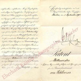 Wilhelm II.,, Deutscher Kaiser und König von Preußen (1859-1941).