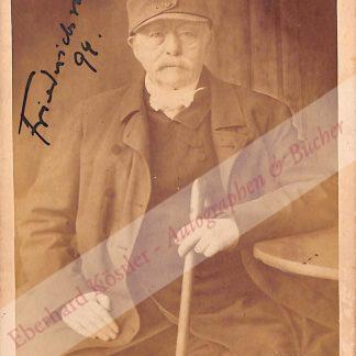 Bismarck, Otto Fürst von, Reichskanzler (1815-1898).