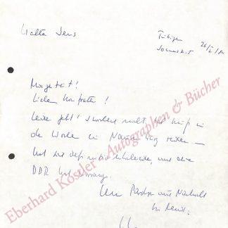 Jens, Walter, Literaturhistoriker und Schriftsteller (1923-2013).