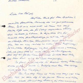 Schneider, Reinhold, Schriftsteller (1903-1958).