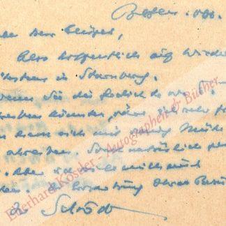 Schröder, Rudolf Alexander, Schriftsteller (1878-1962). Schröder, Rudolf Alexander, Schriftsteller (1878-1962).