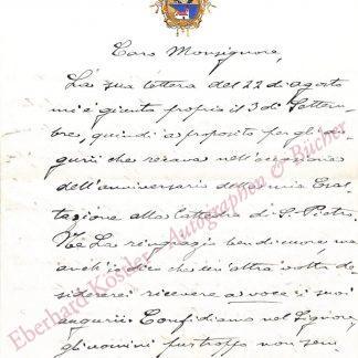 Benedikt XV. (Giacomo della Chiesa), Papst (1854-1922). Benedikt XV. (Giacomo della Chiesa), Papst (1854-1922).