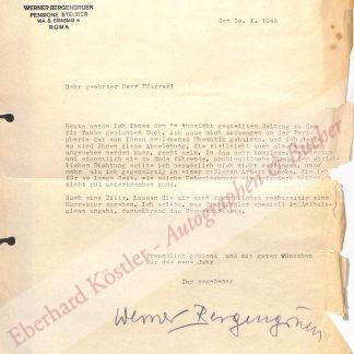 Bergengruen, Werner, Schriftsteller (1892-1964).