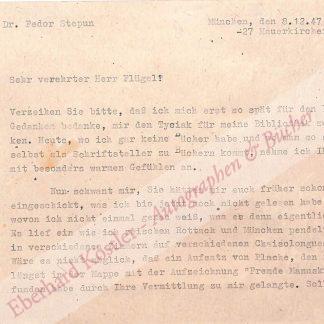 Stepun, Fedor, Schriftsteller (1884-1965).