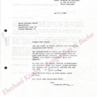 Harlan, Thomas Christoph, Schriftsteller und Regisseur (1929-2010). Harlan, Thomas Christoph, Schriftsteller und Regisseur (1929-2010).