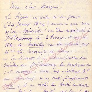 Gounod, Charles, Komponist (1818-1893).