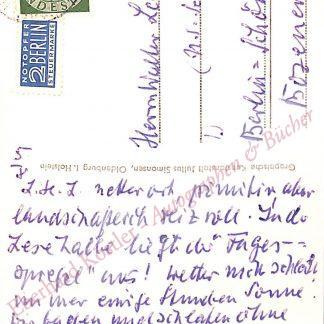 Benn, Gottfried, Schriftsteller (1886-1956).