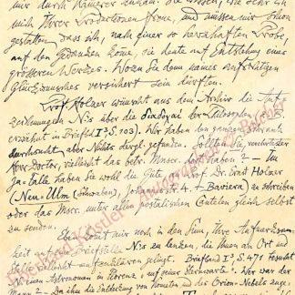 Nietzsche -  Gast, Peter (d. i. Heinrich Köselitz), Komponist (1854-1918).