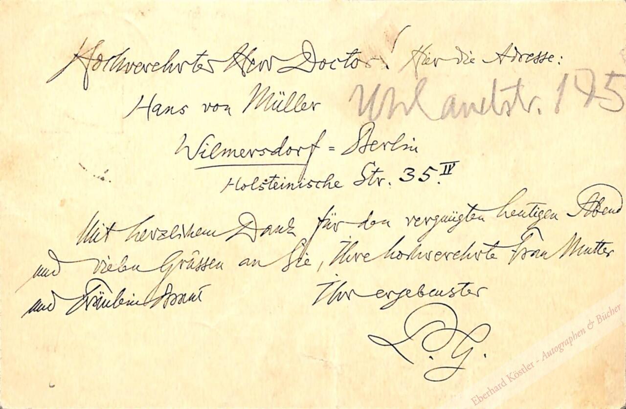 Nietzsche - Gast, Peter (d. i. Heinrich Köselitz), Komponist (1854-1918). Nietzsche - Gast, Peter (d. i. Heinrich Köselitz), Komponist (1854-1918).
