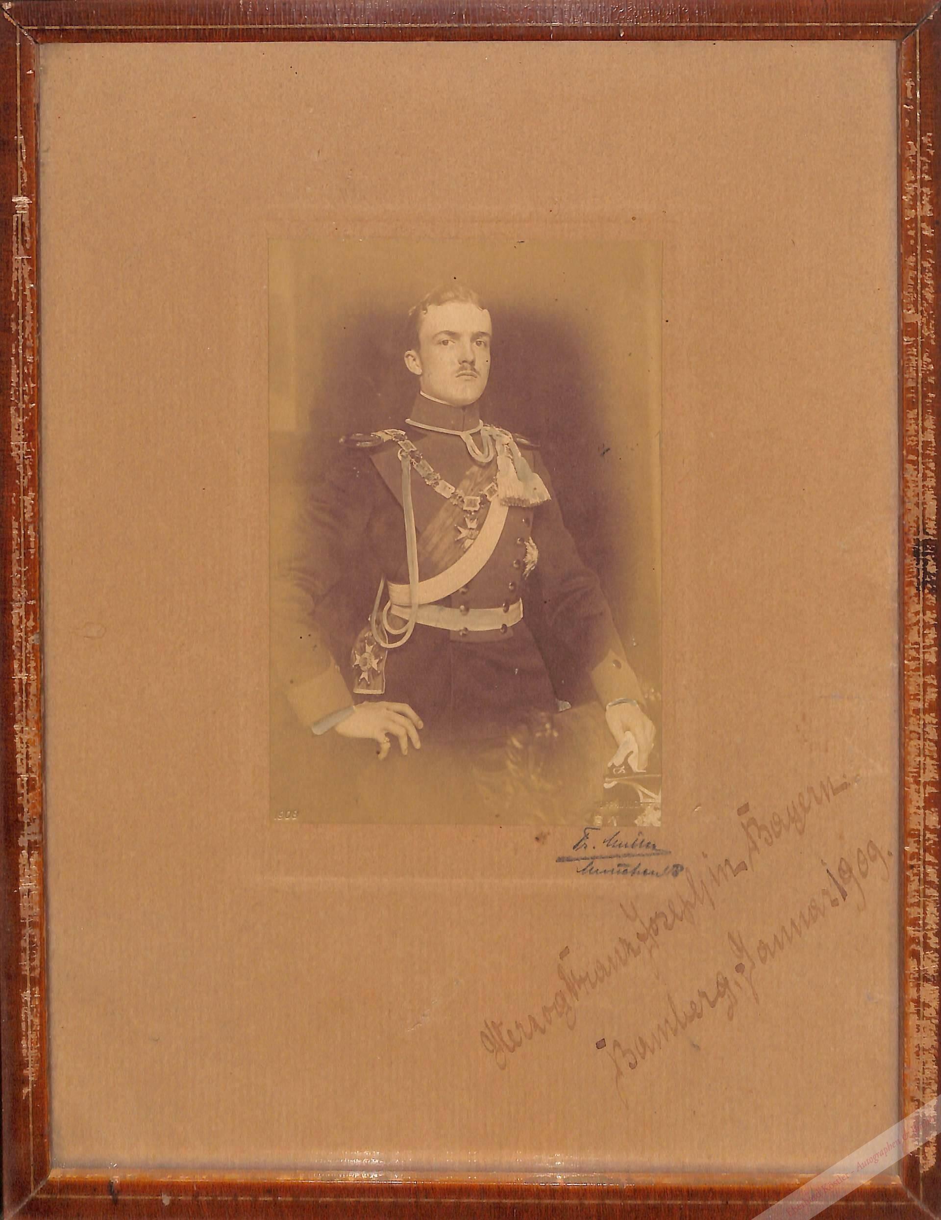 Franz Joseph, Herzog in Bayern, bayerischer Prinz (1888-1912). Franz Joseph, Herzog in Bayern, bayerischer Prinz (1888-1912).