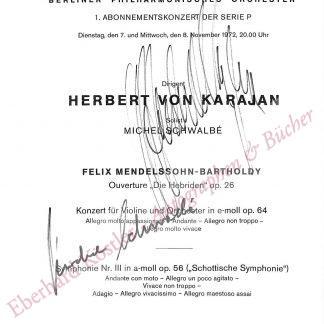 Karajan, Herbert von, Dirigent (1908-1989).