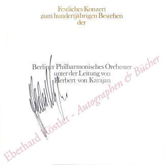 Karajan, Herbert von, Dirigent (1908-1989).