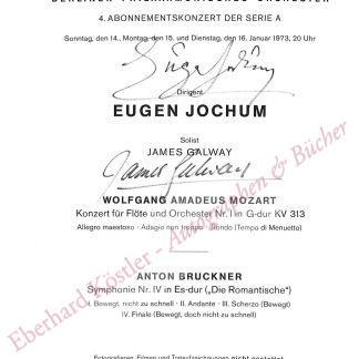Jochum, Eugen, Dirigent (1902-1987).