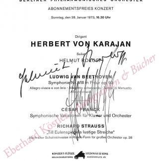 Karajan, Herbert von, Dirigent (1908-1989).