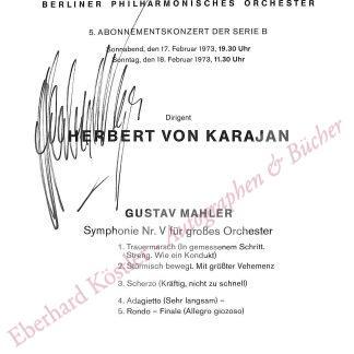 Karajan, Herbert von, Dirigent (1908-1989).