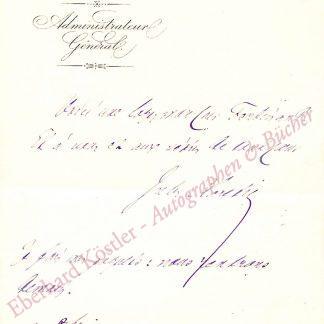 Claretie, Jules, Schriftsteller und Librettist (1840-1913).