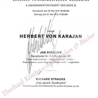 Karajan, Herbert von, Dirigent (1908-1989).