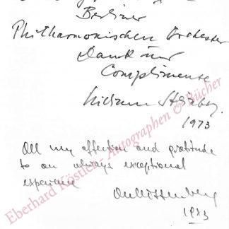 Steinberg, William, Dirigent (1899-1978).