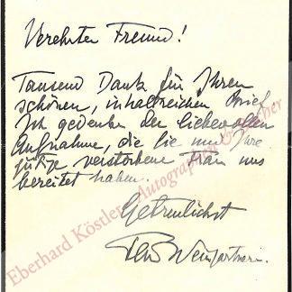 Weingartner, Felix, Komponist und Dirigent (1863-1942).