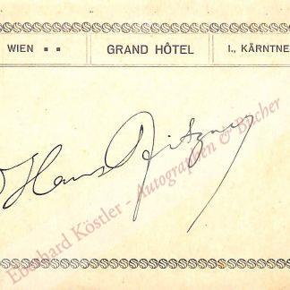 Pfitzner, Hans, Komponist (1869-1949).