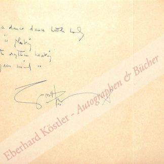 Coward, Noël, Schriftsteller, Schauspieler und Komponist (1899-1973).