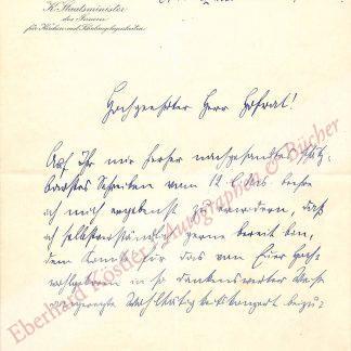 Knilling, Eugen von, Bayrischer Ministerpräsident (1865-1927).