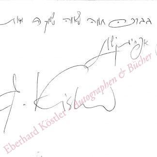 Kishon, Ephraim, Satiriker (1924-2005).
