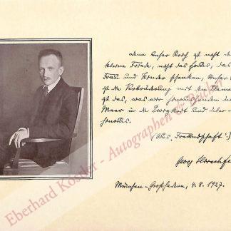 Hirschfeld, Georg, Schriftsteller (1873-1942).