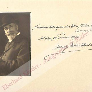 Mensi von Klarbach, Alfred, Schriftsteller und Journalist (1854-1933).