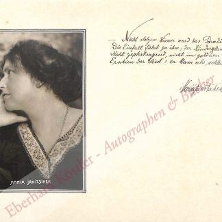 Janitschek, Maria (Pseud. Marius Stein), Schriftstellerin und Frauenrechtlerin (1859-1927).