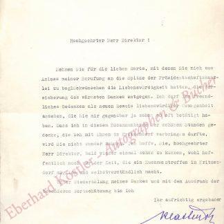 Klastersky, Wilhelm, Kabinettsdirektor der Präsidentschaftskanzlei (1880-1961).