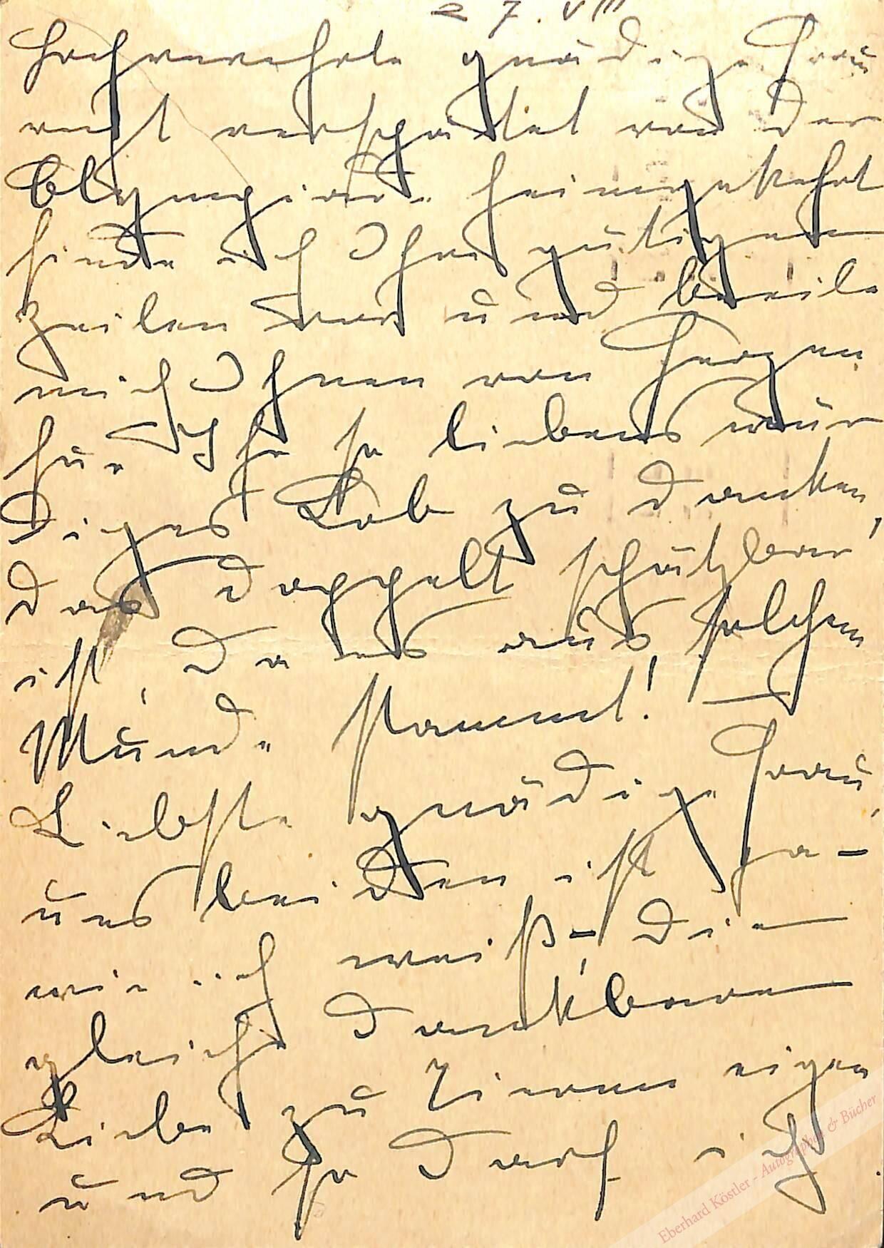 Koenig, Alma Johanna (verh. Ehrenfels), Schriftstellerin (1887-1942). Koenig, Alma Johanna (verh. Ehrenfels), Schriftstellerin (1887-1942).