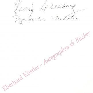 Wallberg, Heinz, Dirigent (1923-2004).