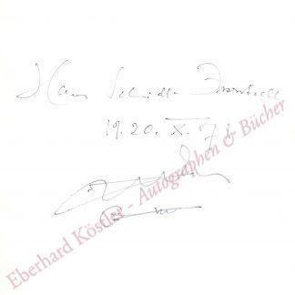 Schmidt-Isserstedt, Hans, Dirigent (1900-1973).