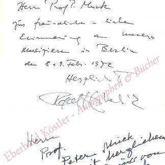 Kubelik, Rafael, Dirigent (1914-1996).