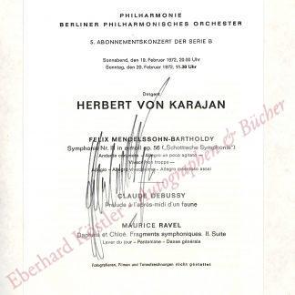 Karajan, Herbert von, Dirigent (1908-1989).