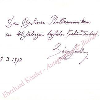 Jochum, Eugen, Dirigent (1902-1987).